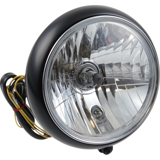 Headlight HEADLIGHT 7" BK/CLEAR