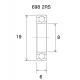 B3 Lager BEARING B3 8X19X6MM