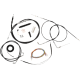 Komplettes Bowdenzug-/Bremsleitungsset aus schwarzem Vinyl CABLE KT CB 15-17 96-06ST