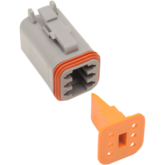 Deutsch DT versiegelte Verbinder-Komponenten PLUG DEUTSCH GREY 6 PIN