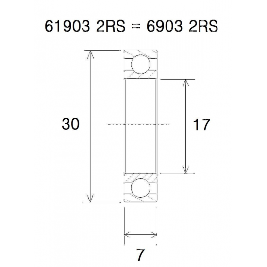 Max Lager BEARING MAX 17X30X7MM