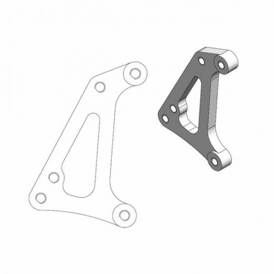 Relocation Bracket for OEM Caliper BRAKE CALIPER ADAPTOR SM