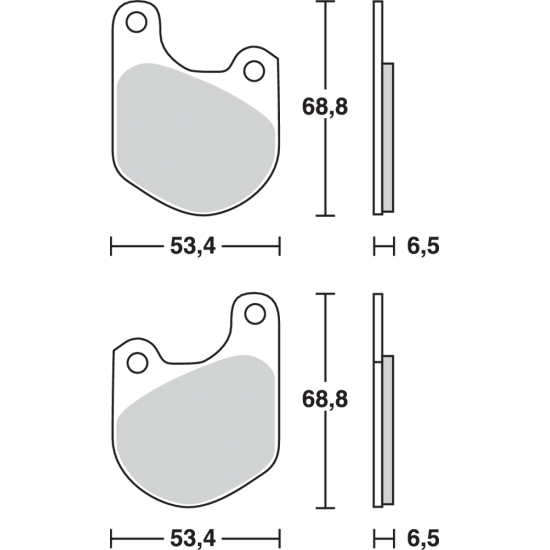 All Round Ceramic Brake Pads BRAKE PAD TRW MCB511