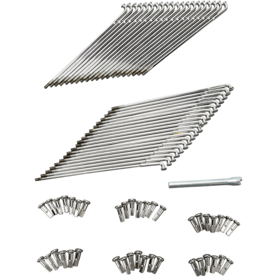 Spoke Set for Spun Steel and Excel Aluminum Rim SPOKES CHR 18" STEEL HUB