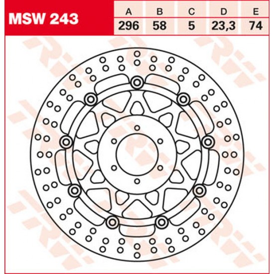 Bremsscheiben ROTOR TRW MSW243