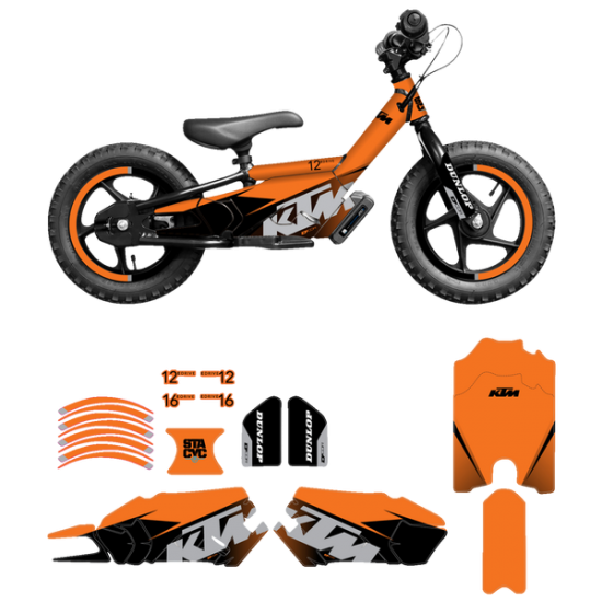 Dekorsatz für STACYC™ Stützrad GRAPHIC KIT STACYC KTM