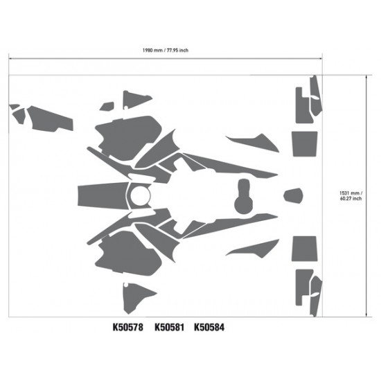 Aufkleber Set DECAL KIT R1250GS ADV 40TH YW