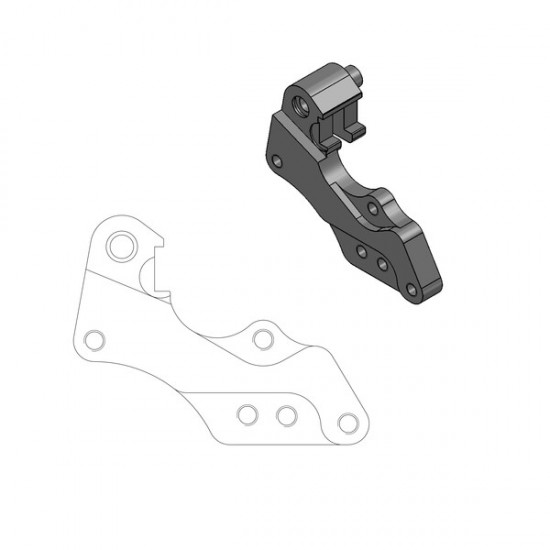 Dakar 298 mm vordere Bremsscheiben-Sets - Adapter BRAKE CALIPER ADAPTOR