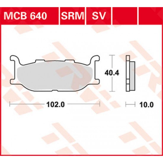 All Round Ceramic Brake Pads BRAKE PAD TRW MCB640