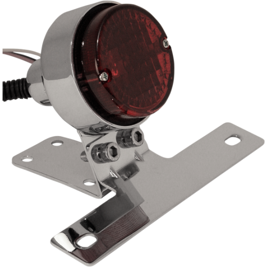 Classic Taillight with License Plate Mount TAIL LAMP CLASSIC CHR 12V