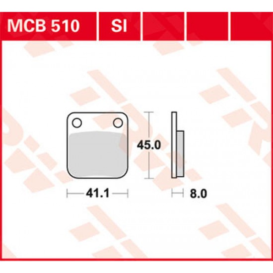 All Round Ceramic Brake Pads BRAKE PAD TRW MCB510