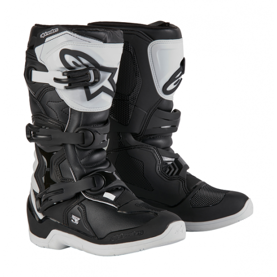 Youth Tech 3S MX Boots BOOT TECH3S YTH WHT/BLK 2