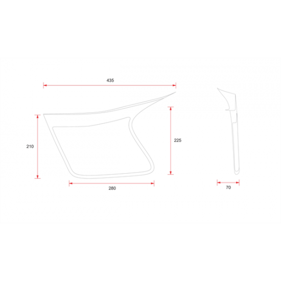 Flache Track-Sitzbank FLAT TRACK SEAT W/PANEL