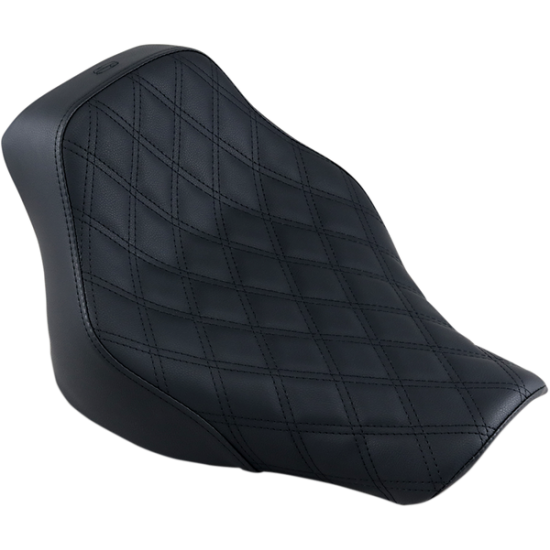 Renegade Lattice Stitch Solo Seat SEAT RENEGDE LS BK FLST