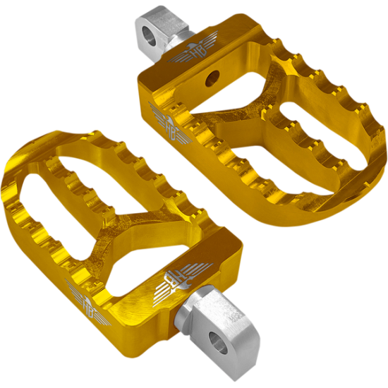 Foot Pegs for Harley FOOTPEGS MX V2 M8 SOFTAIL GOLD
