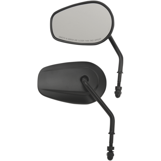 OEM-Style Teardrop Spiegel MIRRORS REPL SHRT STM BLK