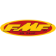 Fender/Trailer Stickers FMF 23" OVAL STKR(YEL/RD)