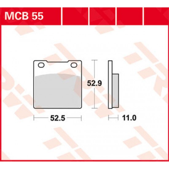 All Round Ceramic Brake Pads BRAKE PAD TRW MCB55