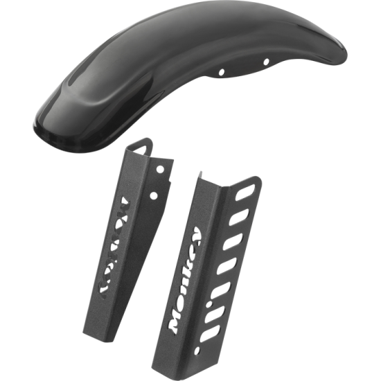 Front Fender Street with Fork Guards FRT FENDER STREET BLACK