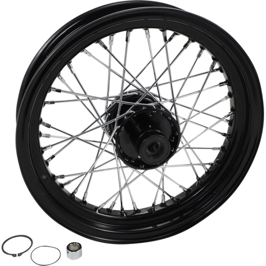 Replacement Laced Wheel WHEEL 16X3F BLK 86-96FLST