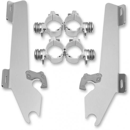 Kompletter Montagesatz mit Fats/Slim Windschild Trigger-Lock MNT KIT BW VEGAS POL