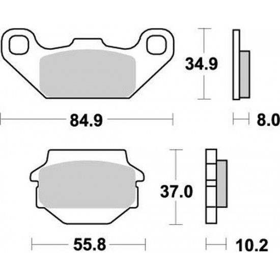 Nitro ATV Brake Pads BRAKE PAD NITRO