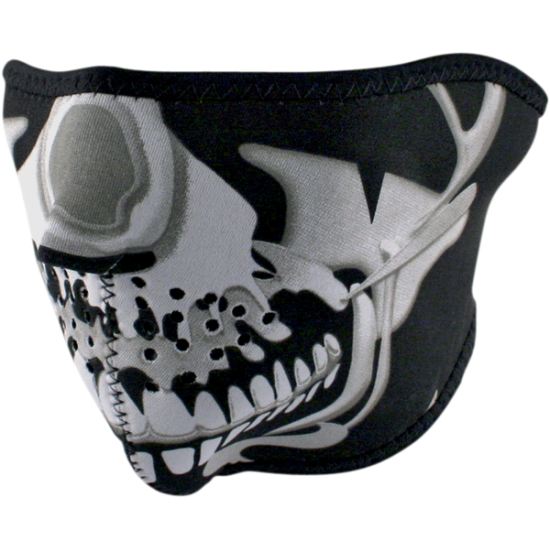 Neoprene Halbmaske HALF MASK CHROME SKULL