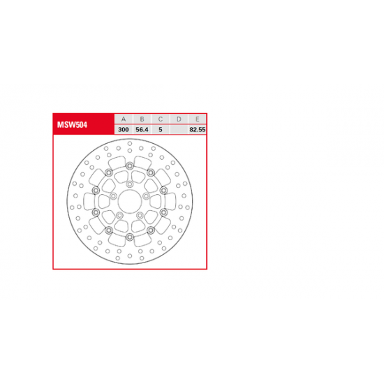 Contoured Fixed Brake Rotor ROTOR TRW