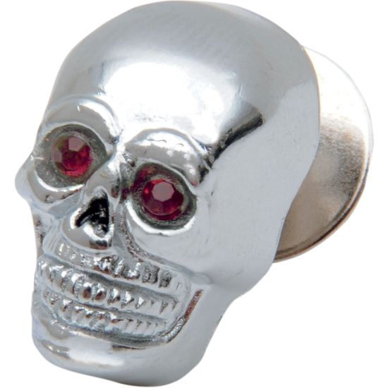 Skull Kromett SM CHR SKULL W/RED EYE