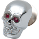 Skull Kromett SM CHR SKULL W/RED EYE