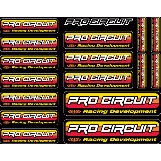 Aufkleber PRO CIRC LOGO DECAL SHEET