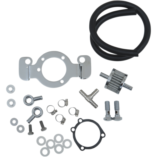 Crankcase Breather with Support Bracket Kit C/CASE BRTHR KIT 91-06 XL