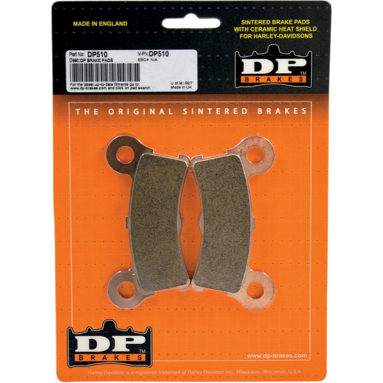 Sintered Metal Harley/Buell Brake Pads BRAKE PAD SINTERED DP510