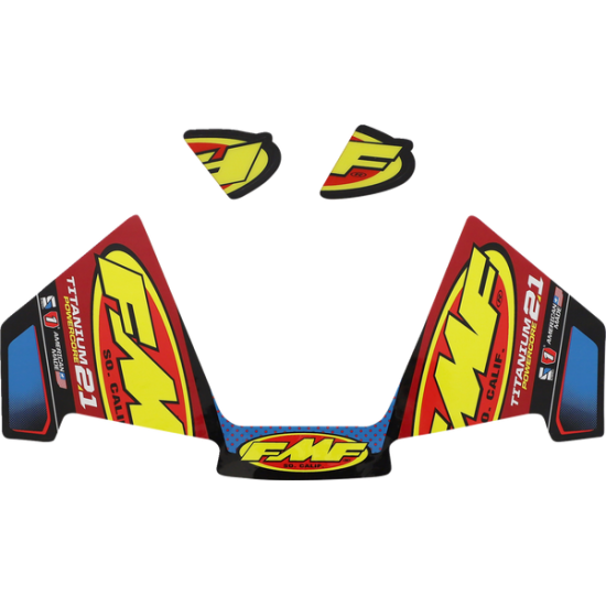 FMF Auspuff-Ersatzaufkleber DECAL PC2.1 TITANIUM(3PC)