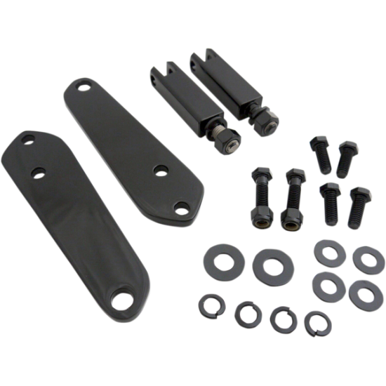 Front Mount Highway Bar Kit MOUNT HWY PEGS BLK FXD