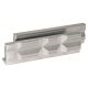 Vise Jaws With Magnetic Strips, Aluminium With Prisms, Gray - Series 546 VISE JAWS MAGNETIC ALU PRISMS