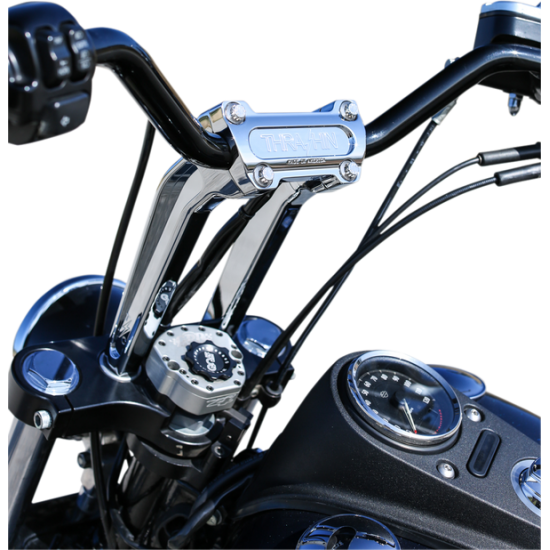 Handlebar Riser RISER 9.5 PULLBACK CHR