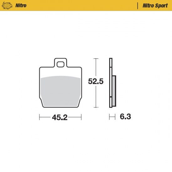 RoadPRO Sinter Scooter BRAKE PAD NITRO SPORT