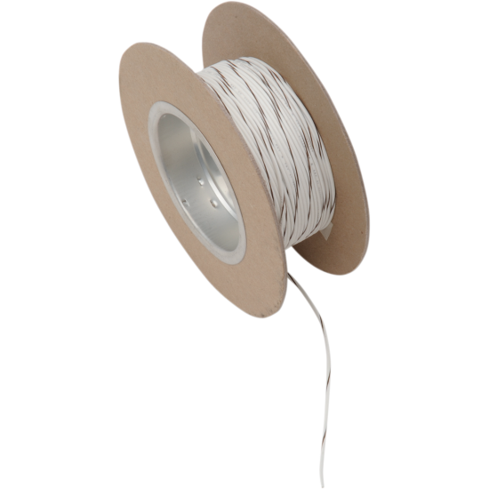 OEM farbige Drahtspule WIRE 18G 100' WHITE/BROWN