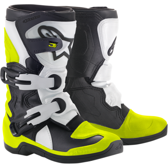 Youth Tech 3S Boots BOOT TECH3S KIDS BK/WT/YL 12