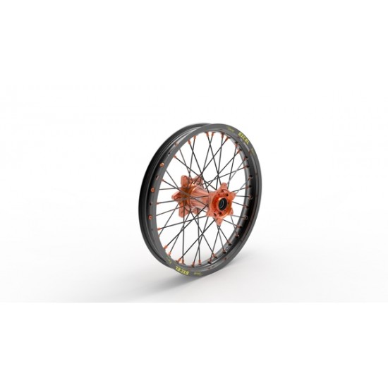 Elite MX-EN Wheel, black spokes WHEEL ELITE 18X2.15 OR