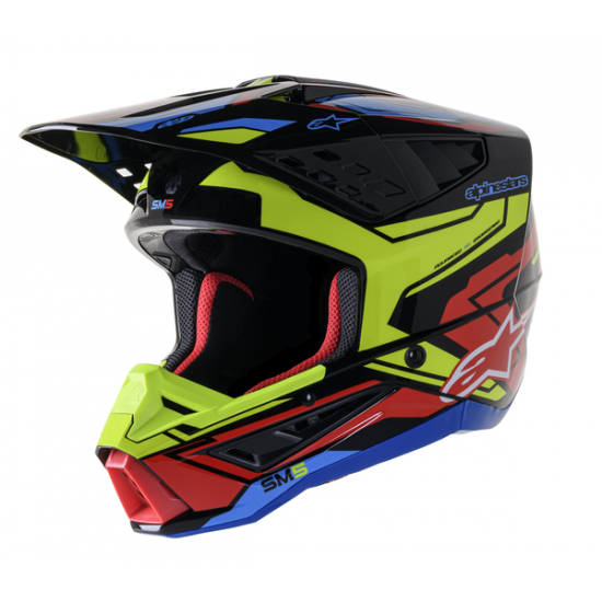 Supertech M5 Action 2 Helmet HELMET SM5 ACT2 BK/Y/R M