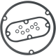 Derby/Inspection Cover Gasket Kit SEAL KIT CLT/INSP70-98 FX Derby/Inspection Cover Gasket Kit SEAL KIT CLT/INSP70-98 FX