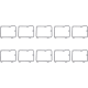 Replacement Starter Housing Gaskets 86-06BT TRNS TO CVR GSKT Replacement Starter Housing Gaskets 86-06BT TRNS TO CVR GSKT
