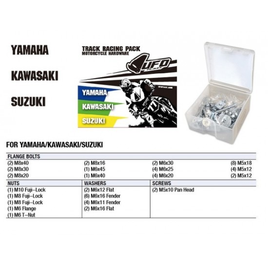 Track Racing Pack Hardware Sets - Kawasaki/ Suzuki/ Yamaha TRACK RCING PACK YAM/KAW