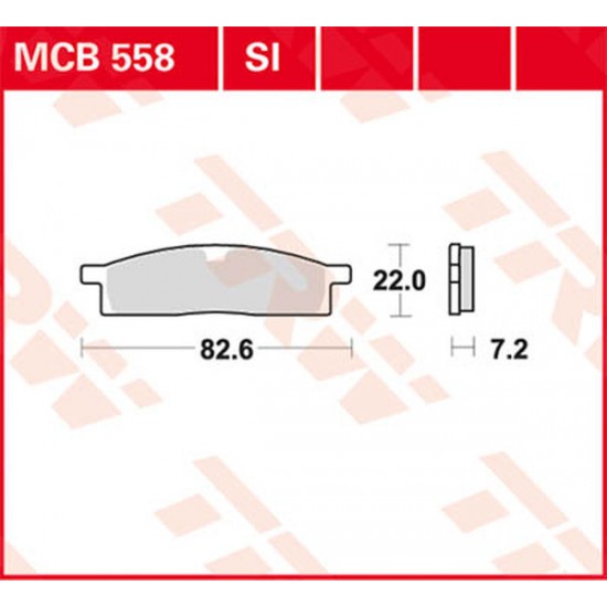 SI Series Sindered Off-Road Brake Pads BRAKE PAD TRW MCB558SI