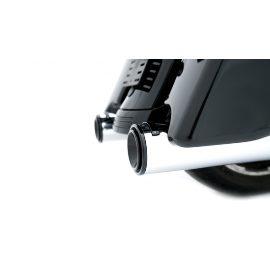 4.5" HP45 XL Slip-On Mufflers for HD HP45 XL 4.5 MUFFLER TOURING M8 CH/BK PVD