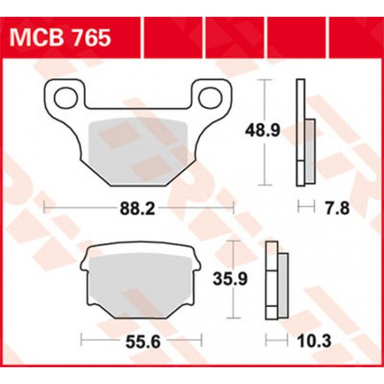 All Round Ceramic Brake Pads BRAKE PAD TRW MCB765