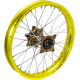 Elite MX-EN Wheel, silver spokes WHEEL ELITE 19X2.15 YW/DB