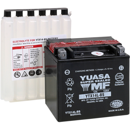 Wartungsfreie AGM-Batterie BATT YTX14L-BS .69 LITER